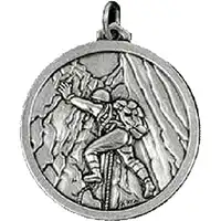 Silver Climbing Medal 56mm