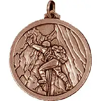 Bronze Climbing Medal 38mm