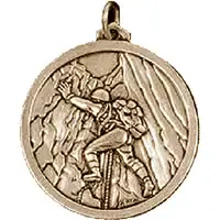 Gold Climbing Medals 38mm