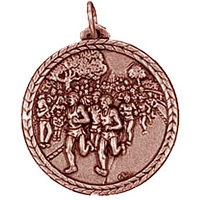 Bronze Running Race Medal 56mm