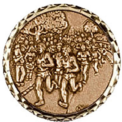 Gold Running Medals 60mm