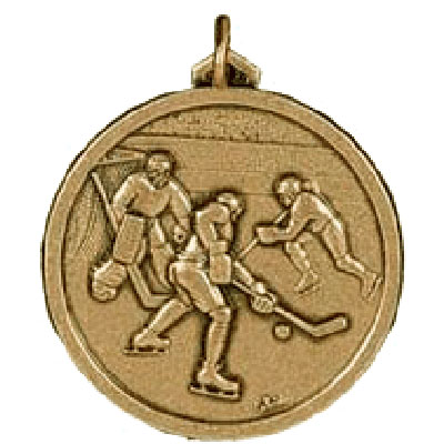 Gold Ice Hockey Medal 56mm