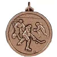 Bronze Ice Hockey Medal 56mm