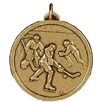 Gold Ice Hockey Medal 56mm
