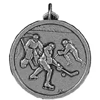 Silver Ice Hockey Medal 56mm
