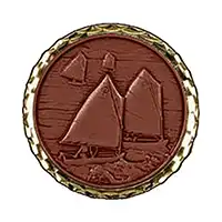 Bronze Sailing Medals 60mm