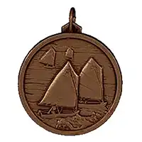 Bronze Sailing Medals 38mm