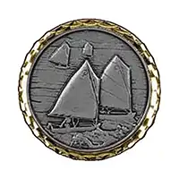 Silver Sailing Medals 60mm
