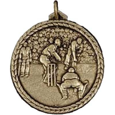 Gold Cricket Medal 38mm