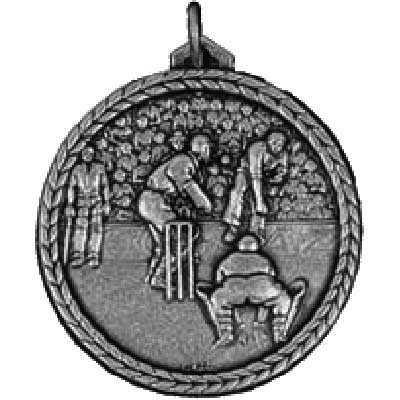 Silver Cricket Medal 38mm