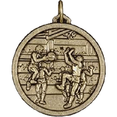 56mm Gold Basketball Medals