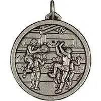 56mm Silver Basketball Medals