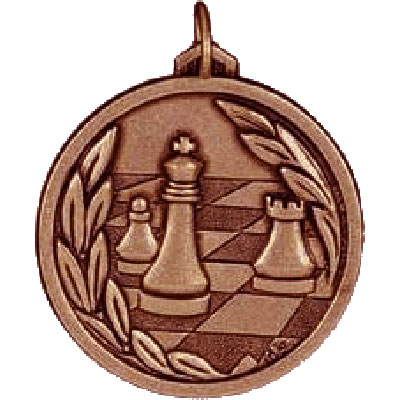 Bronze Chess Medal 56mm