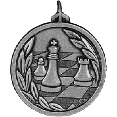 Silver Chess Medal 56mm