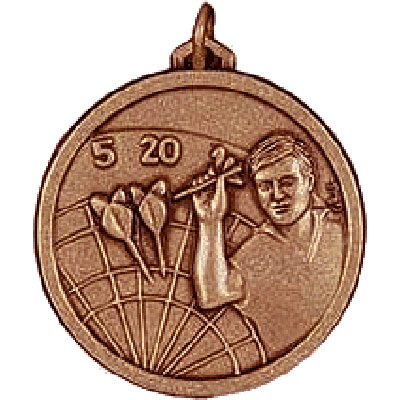 Bronze Darts Medal 56mm