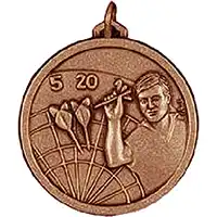 Gold Darts Medal 56mm