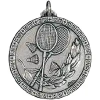 Silver Badminton Medals 56mm