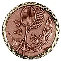 Bronze Badminton Medals 60mm