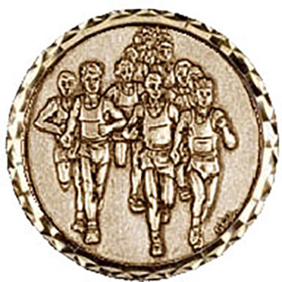 Gold Running Race Medals 60mm