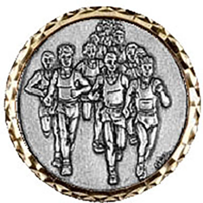 Silver Running Race Medals 60mm