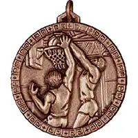 56mm Bronze Basketball Medals