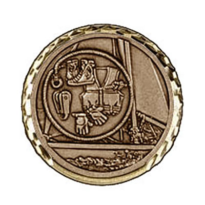 Gold Sailing Tackle Medals 60mm