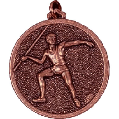 38mm Bronze Javelin Medal