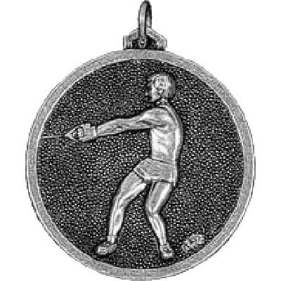 56mm Silver Hammer Throwing Medal
