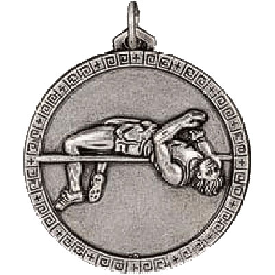 38mm Silver High Jump Medal