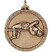 38mm Gold High Jump Medal