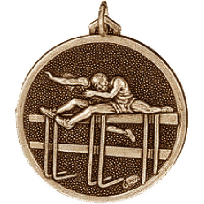 56mm Gold Hurdles Medal