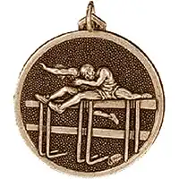 38mm Gold Hurdles Medal