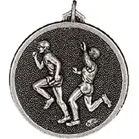 Silver Mens Relay Medals 56mm