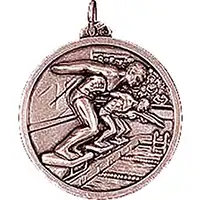 Bronze Mens Swimming Medals 38mm