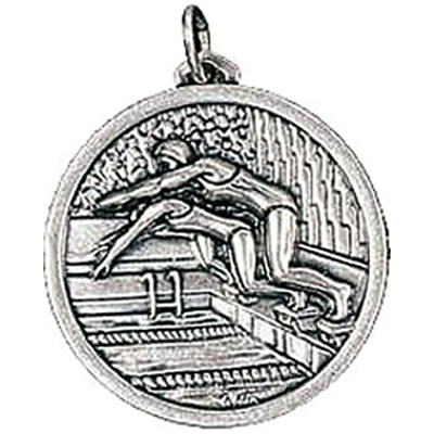 Silver Ladies Swimming Medals 38mm