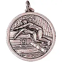 Bronze Ladies Swimming Medals 38mm