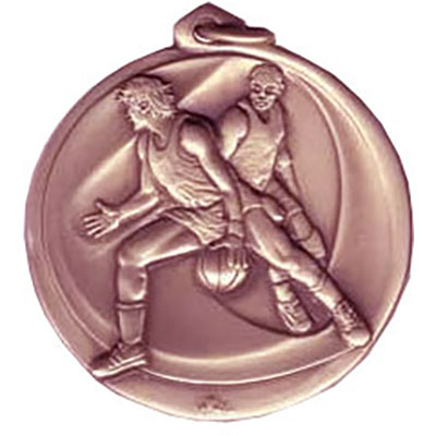 56mm Bronze Basketball Medals