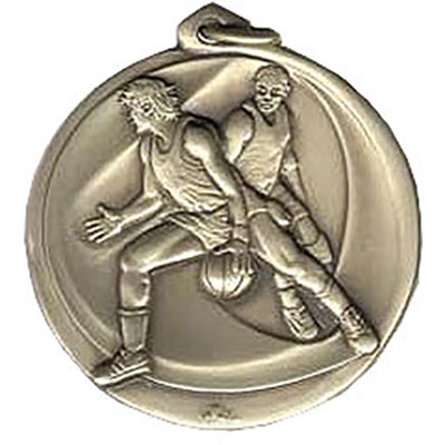 56mm Gold Basketball Medals