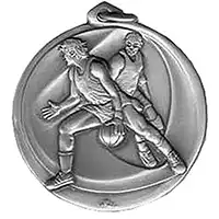 56mm Silver Basketball Medals