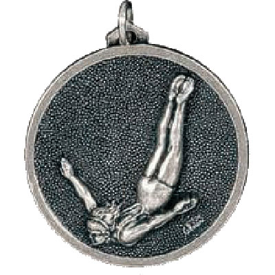 Silver Ladies Diving Medal 56mm