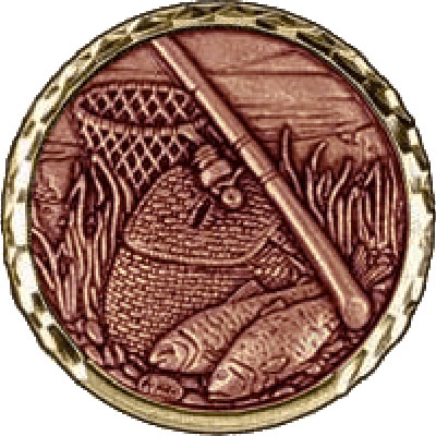 Bronze Fishing Medal 60mm