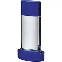 SBCVC 11.75in Blue & Clear Optical Crystal Award