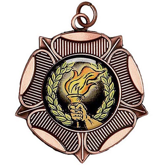 Bronze Rose Medal 50mm