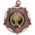 Bronze Rose Medal 50mm