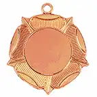 Bronze Tudor Rose 50mm Medal