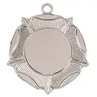 Silver Tudor Rose 50mm Medal