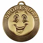 Bronze Smiley Sports Day Medal 50mm