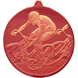 Bronze Track Cycling Medal 60mm