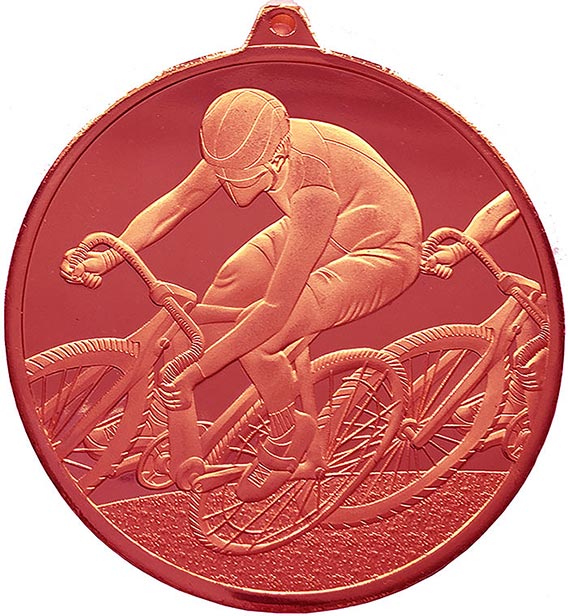 Bronze Track Cycling Medal 60mm