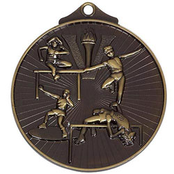Bronze Track & Field Medal